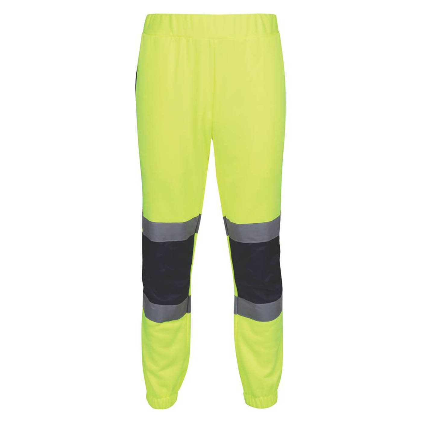 Regatta Hi-Vis Joggers Mens Regular Fit Yellow Navy Reflective X Large 35W 28L - Image 1