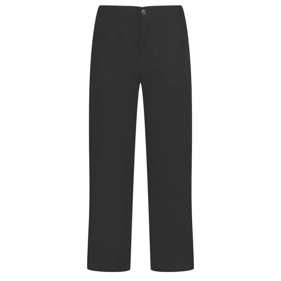 Regatta Work Trousers Mens Classic Fit Black Multi Pockets Cargo 32W 33L - Image 1