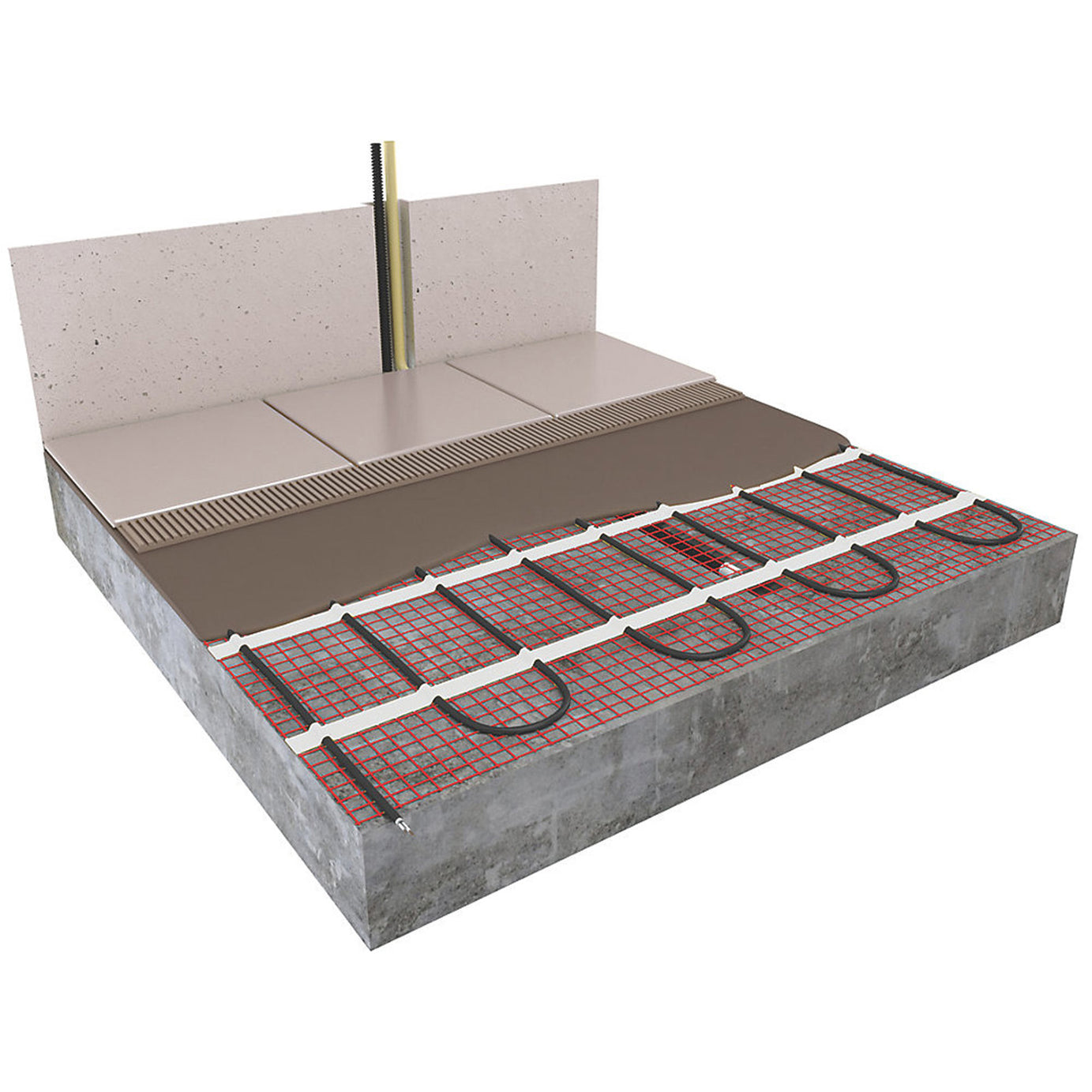 Underfloor Heating Mat Electric Single-Sided Self-Adhesive Base 1.5 m² - Image 7