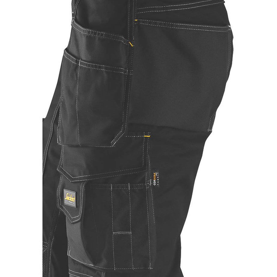 Snickers Work Trousers Mens Twisted Leg Grey Black Multi Pockets 31"W 32"L - Image 2