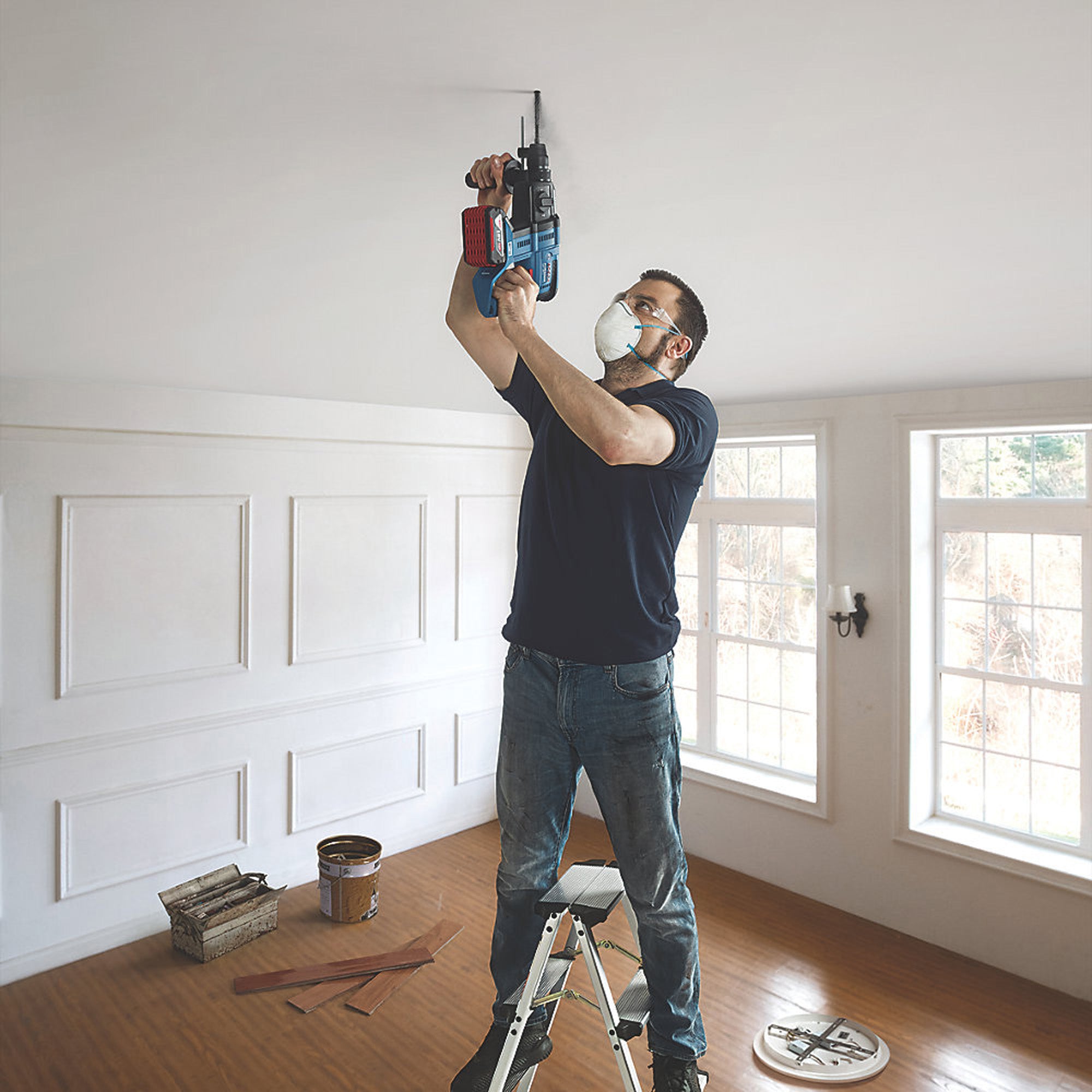 Bosch Cordless SDS Hammer Drill Brushless 18V-21 2.4kg 18V 1x4Ah Li-lon Coolpack - Image 6
