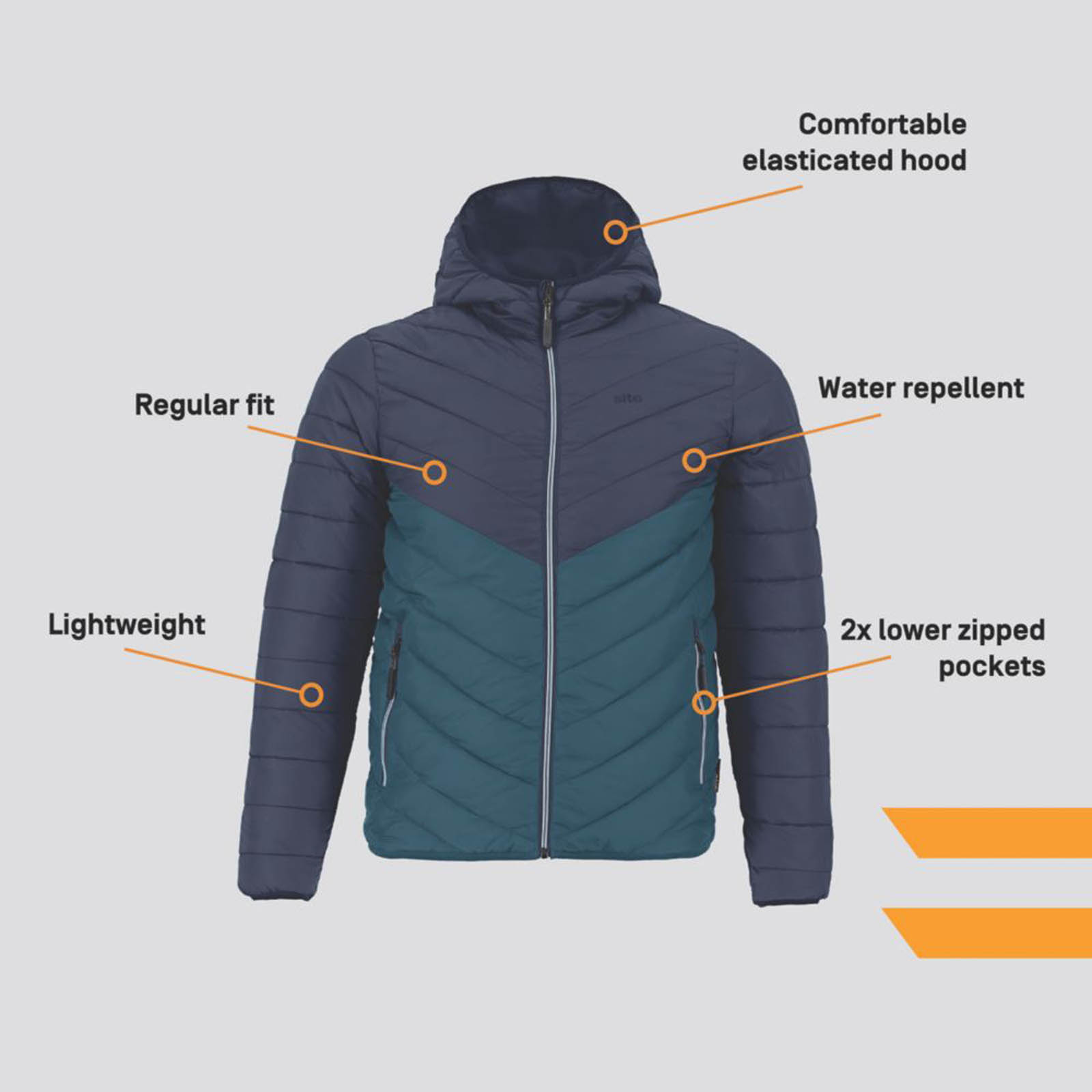 Site Cowles  Jacket Navy Blue Large 48.5" Chest - Image 3