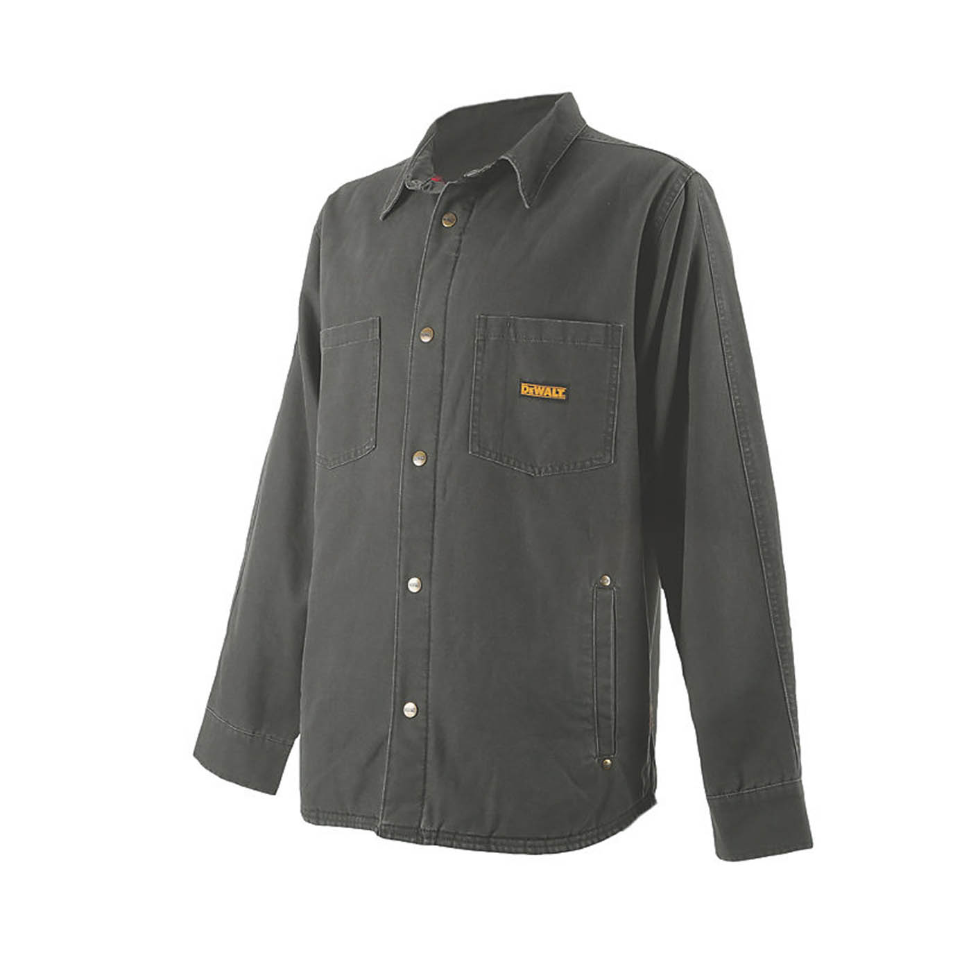 DeWalt Work Jacket Mens Grey Canvas Popper Pockets X Large 42-44" Chest - Image 3