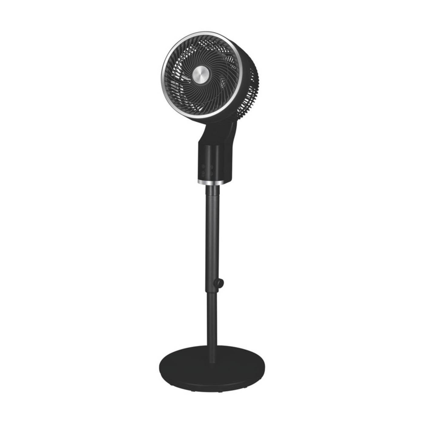 TCP Pedestal Fan 255mm Black & Silver 3-Speed 3D Oscillation Remote Control 240V - Image 1