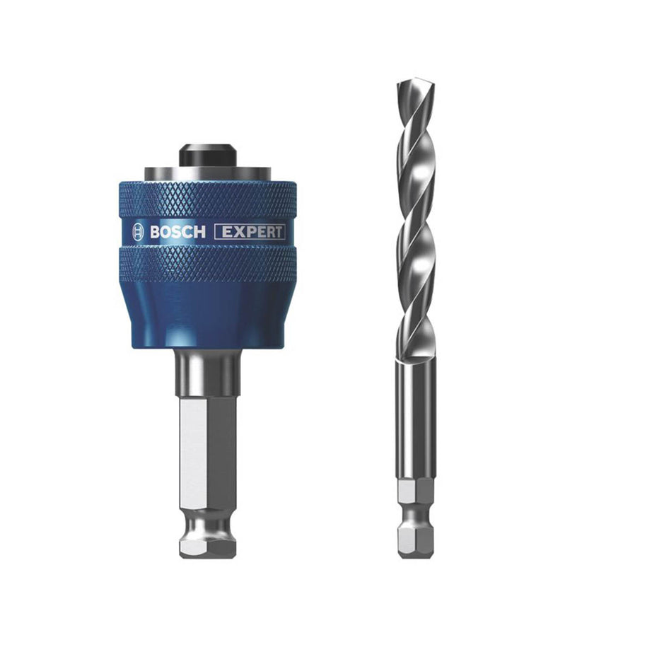 Bosch Holesaw Arbour And Pilot Drill Bit ¼" Hex Shank Keyless System Durable - Image 1