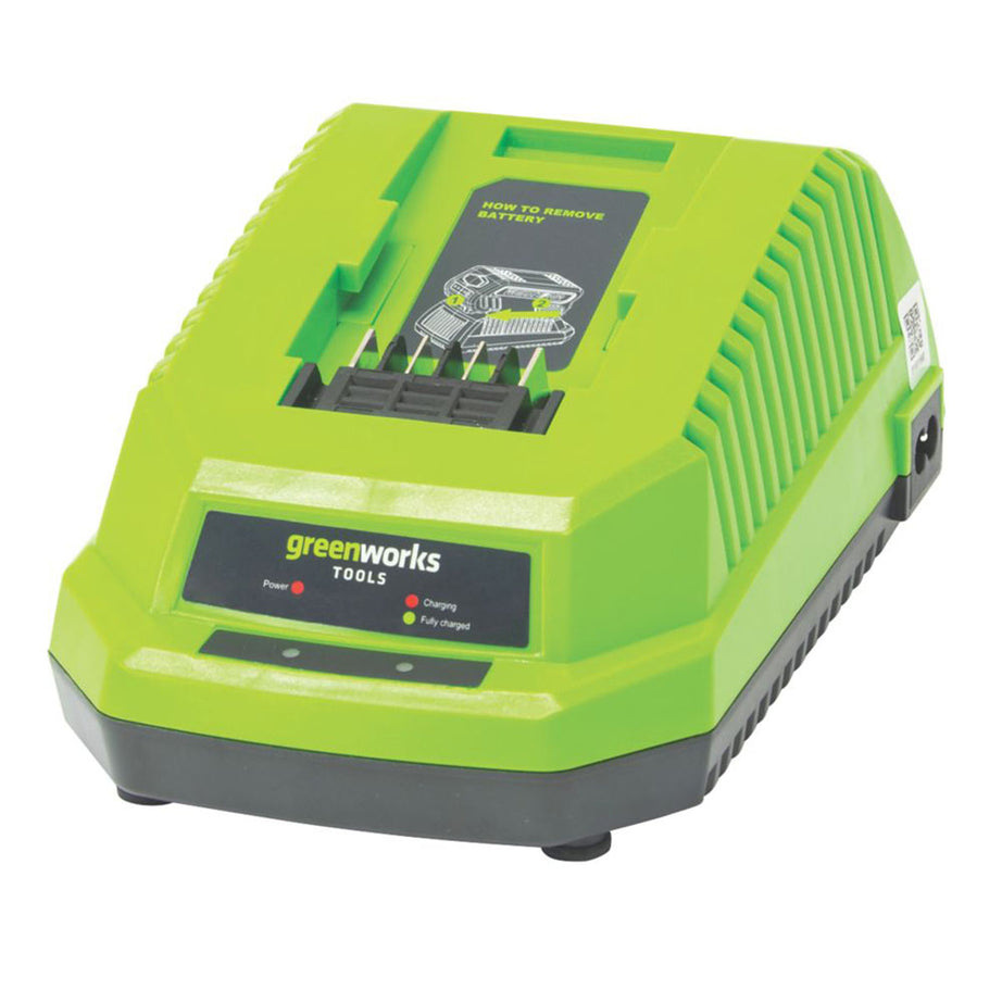 Greenworks Battery Charger GWG40C40V Li-Ion LED Indicator Wall Mountable - Image 1