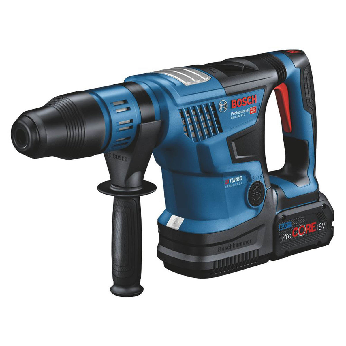 Bosch Rotary Hammer Drill Cordless 18V 2x8.0Ah Li-Ion GBH18V-36C BITURBO SDS Max - Image 1