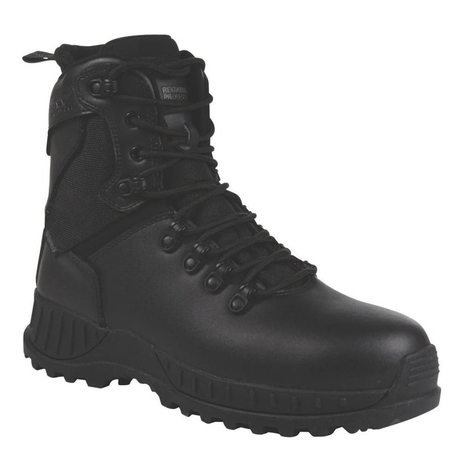 Regatta Mens Safety Boots Black Waterproof Metal Free Lace Up Comfort Size 6 - Image 1