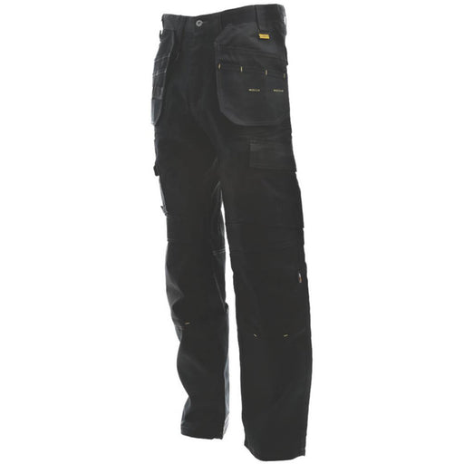 DeWalt Work Trousers Mens Straight Leg Black Multi Pockets Breathable 36"W 33"L - Image 1