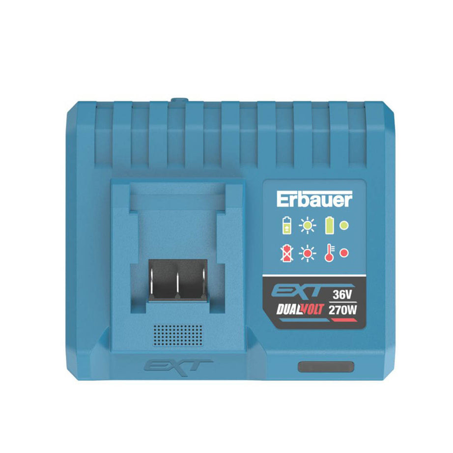 Erbauer Battery Fast Charger EXT Dual 36V/18V 12A Compact Powerful Lightweight - Image 2