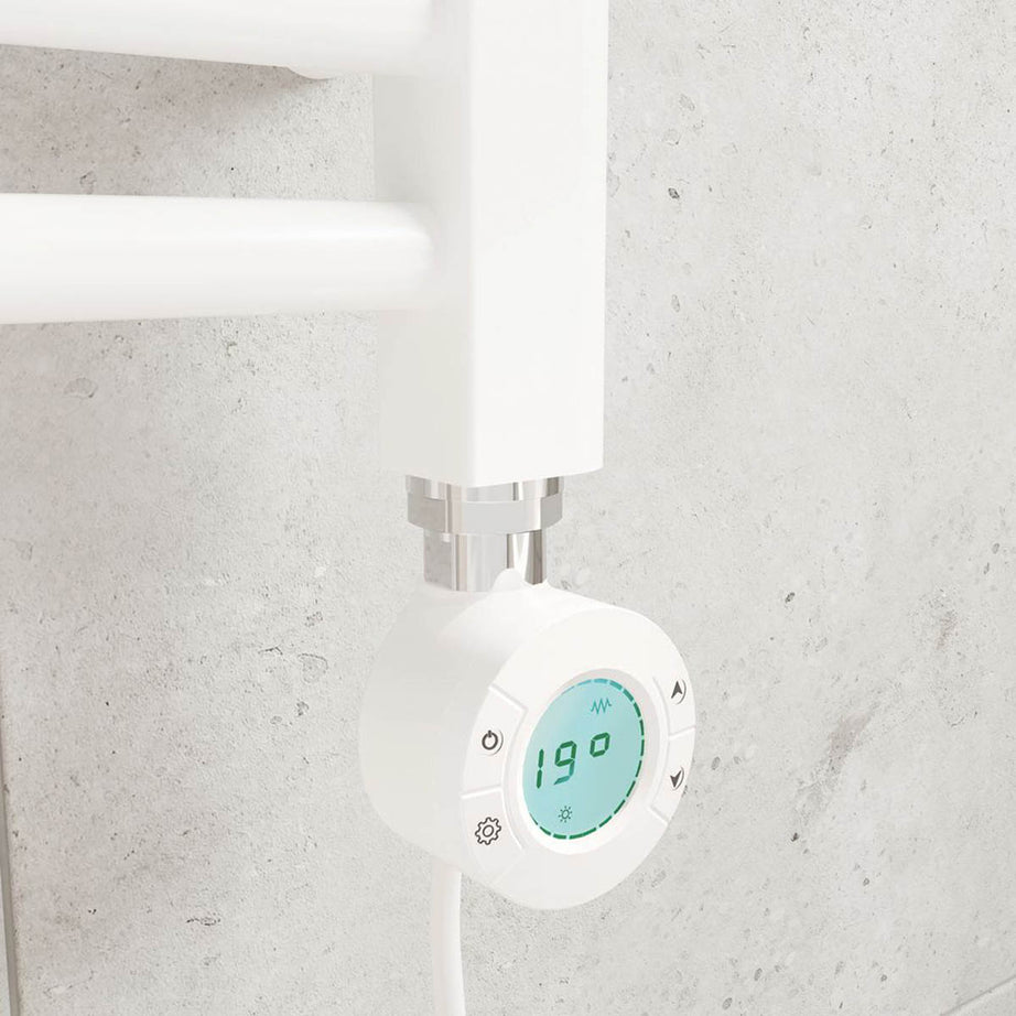 Flomasta Flat Towel Radiator Electric White Programmable 1600mm x 500mm 1706BTU - Image 3