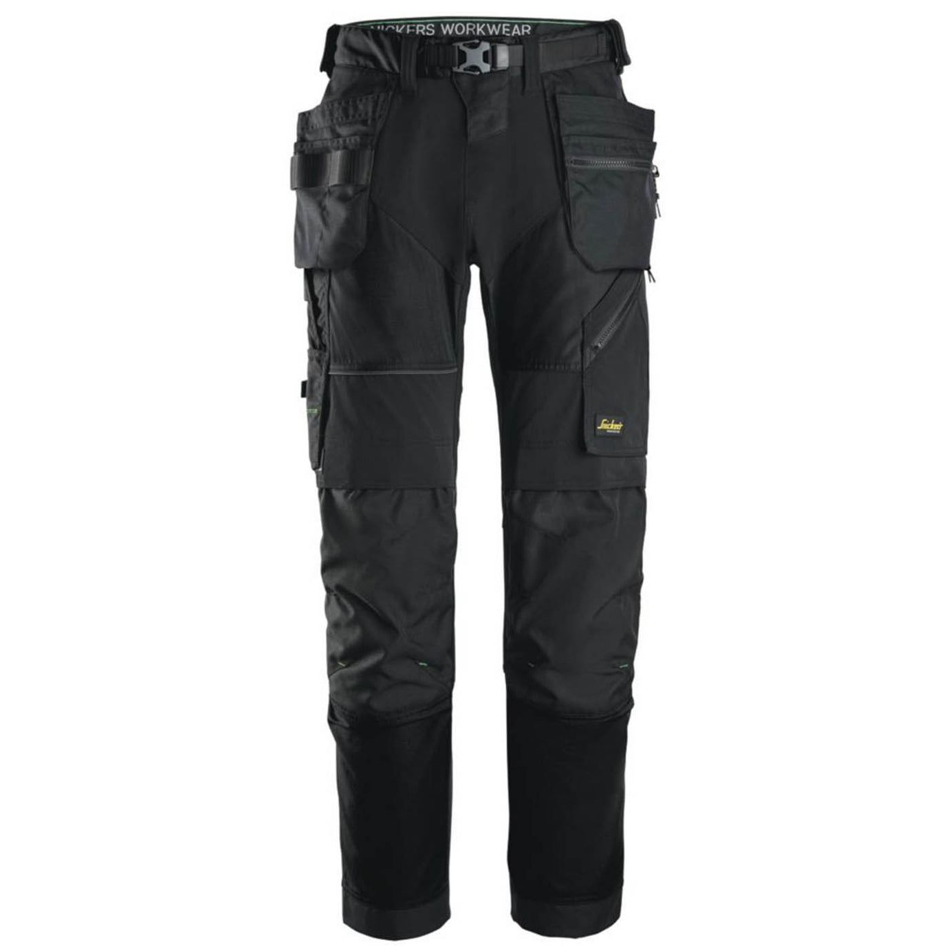 Snickers Work Trousers Mens Regular Fit Black Stretch Multi Pockets 38W 32L - Image 1