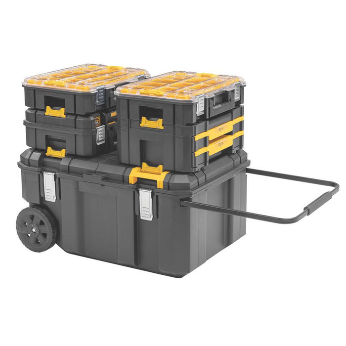 DeWalt Tool Box Set Chest Storage TSTAK With Handles Wheels Durable Set of 5 - Image 3