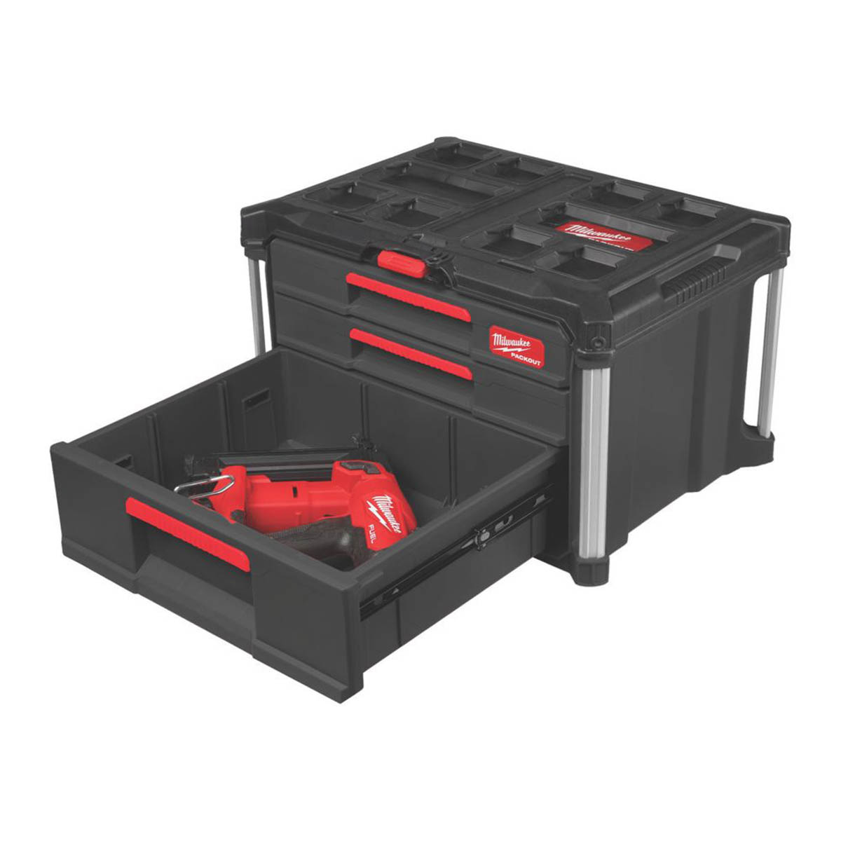 Milwaukee Tool Box 16.2" Packout 2+1 Drawer Storage Heavy Duty Organiser - Image 5