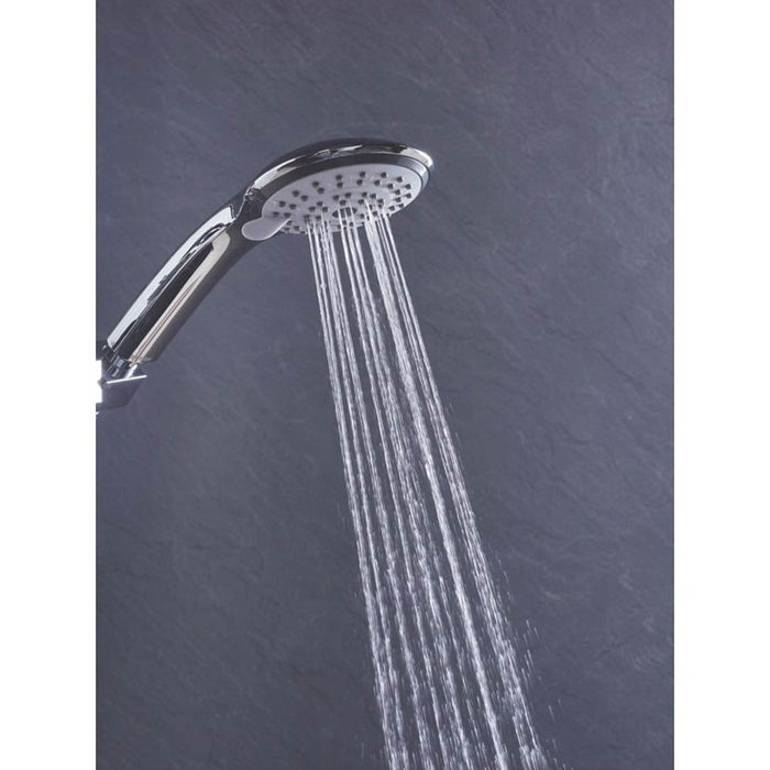 Bristan Shower Head Handset 3-Spray Patterns Round Chrome Large Bathroom - Image 2