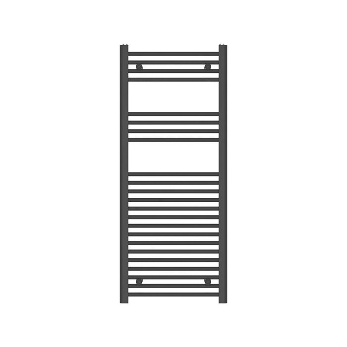 Towel Radiator Rail Black Matt Steel Bathroom Warmer 532W (H)1200x(W)500 mm - Image 1