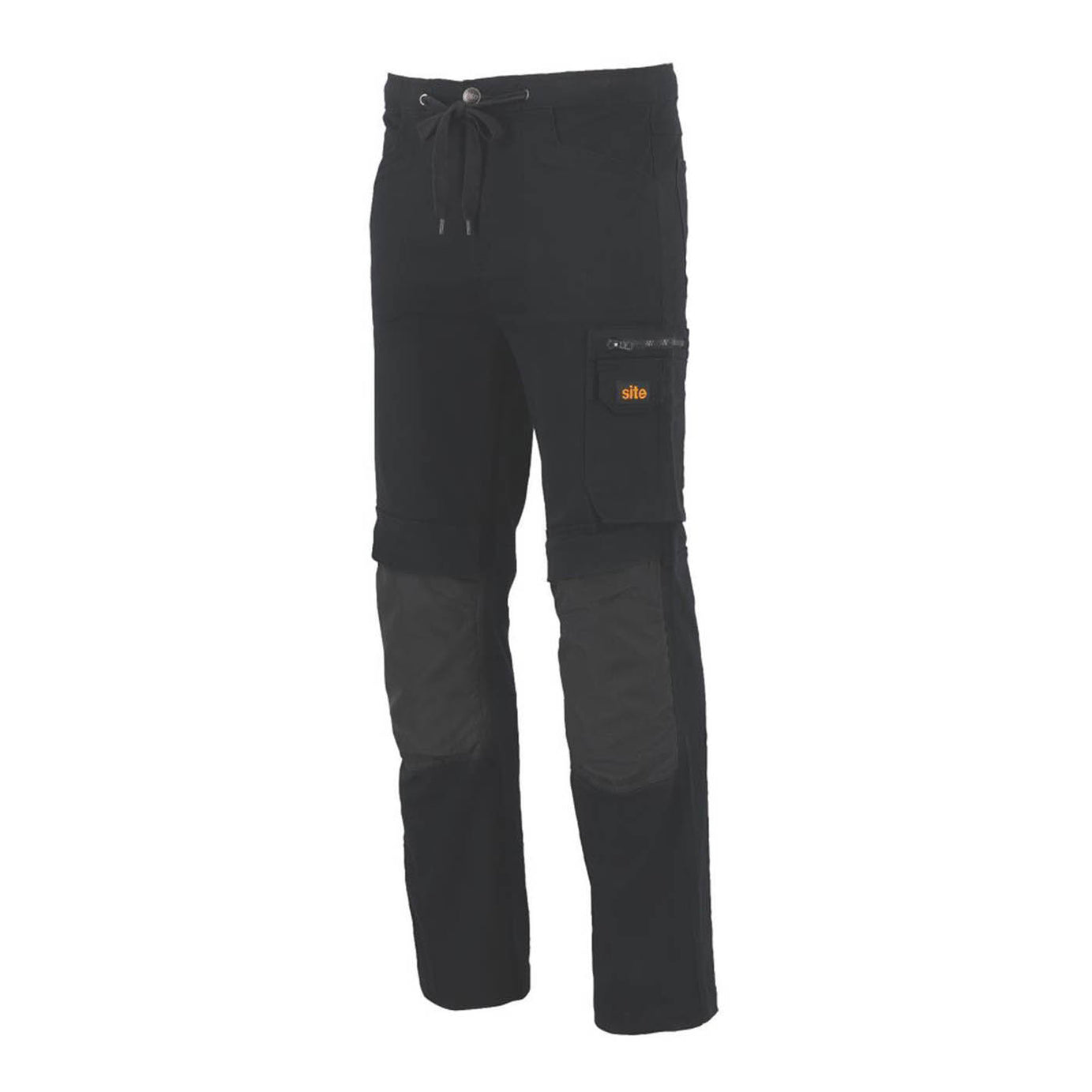 Site Dunnell Stretch Multi-Pocket Trousers Black 30" W 32" L - Image 2
