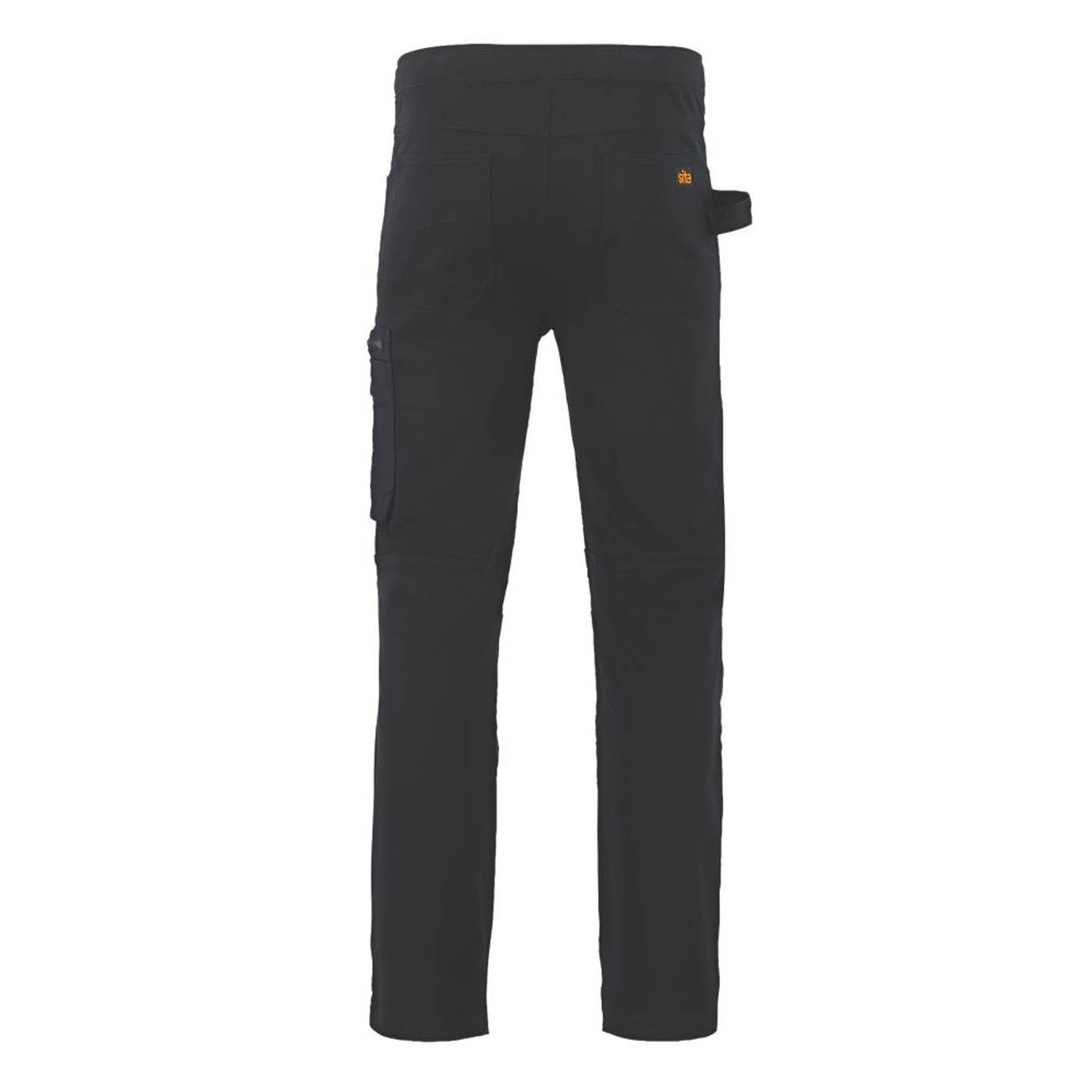 Site Dunnell Stretch Multi-Pocket Trousers Black 30" W 32" L - Image 6
