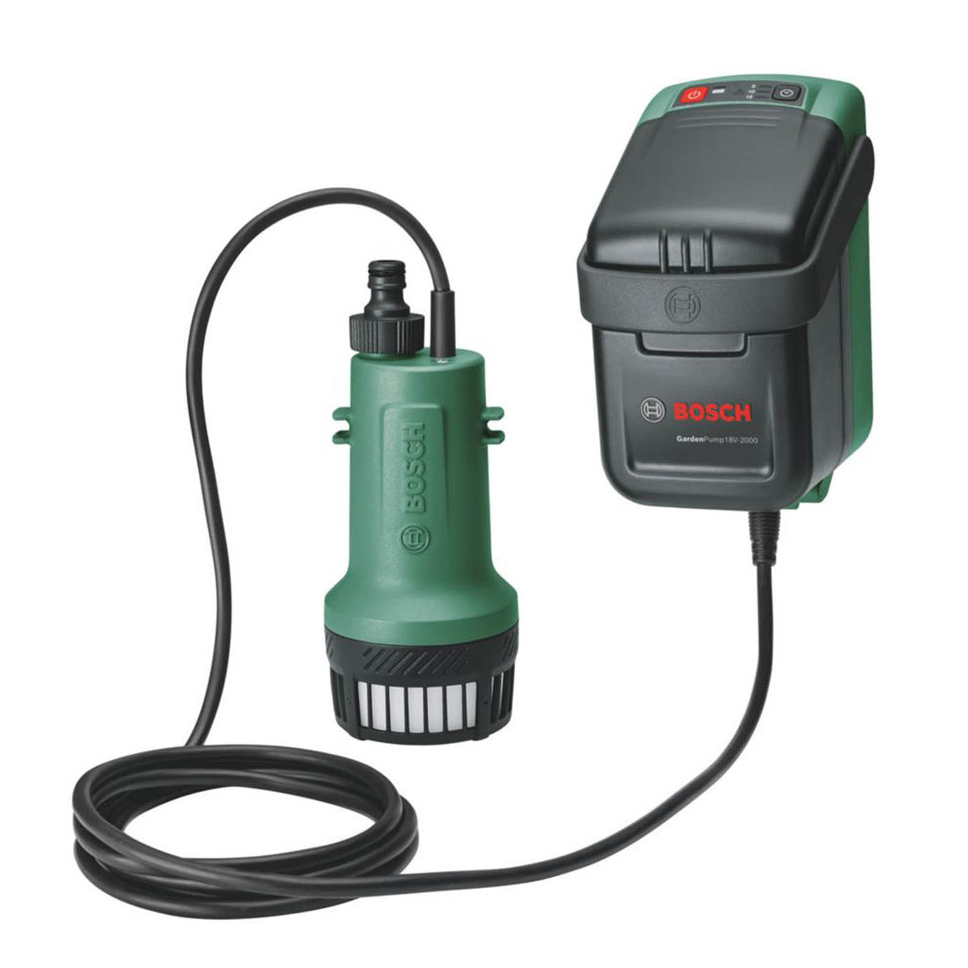Bosch Water Butt Pump GardenPump 18-2000 18V 1 x 2.5Ah Li-Ion Power for All - Image 1