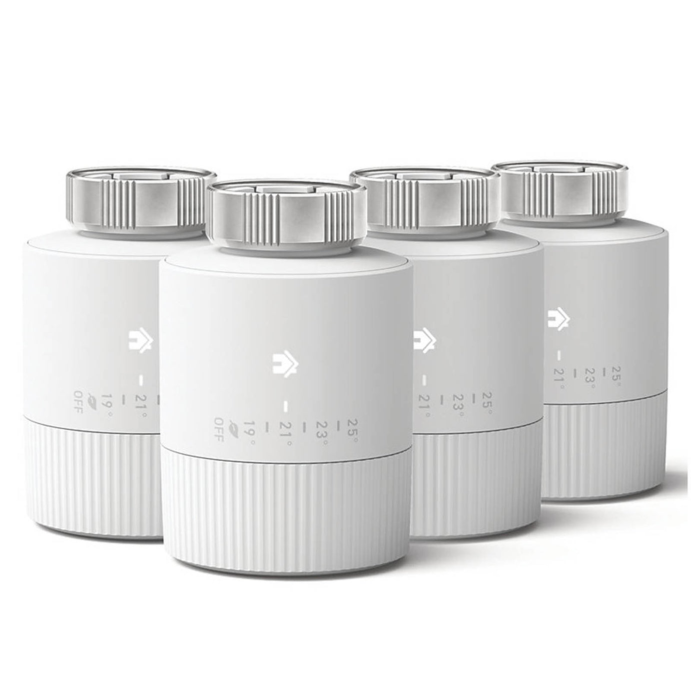 Tado Smart Thermostatic Radiator Head White Programmable Heating Valve Pack Of 4 - Image 1