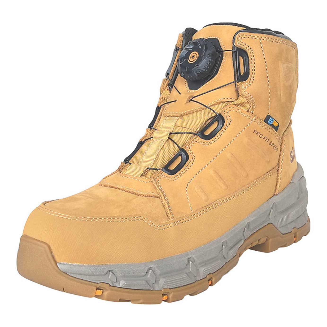 Site Safety Boots Mens Assert Standard Fit Brown Waterproof Composite Toe Size 8 - Image 1