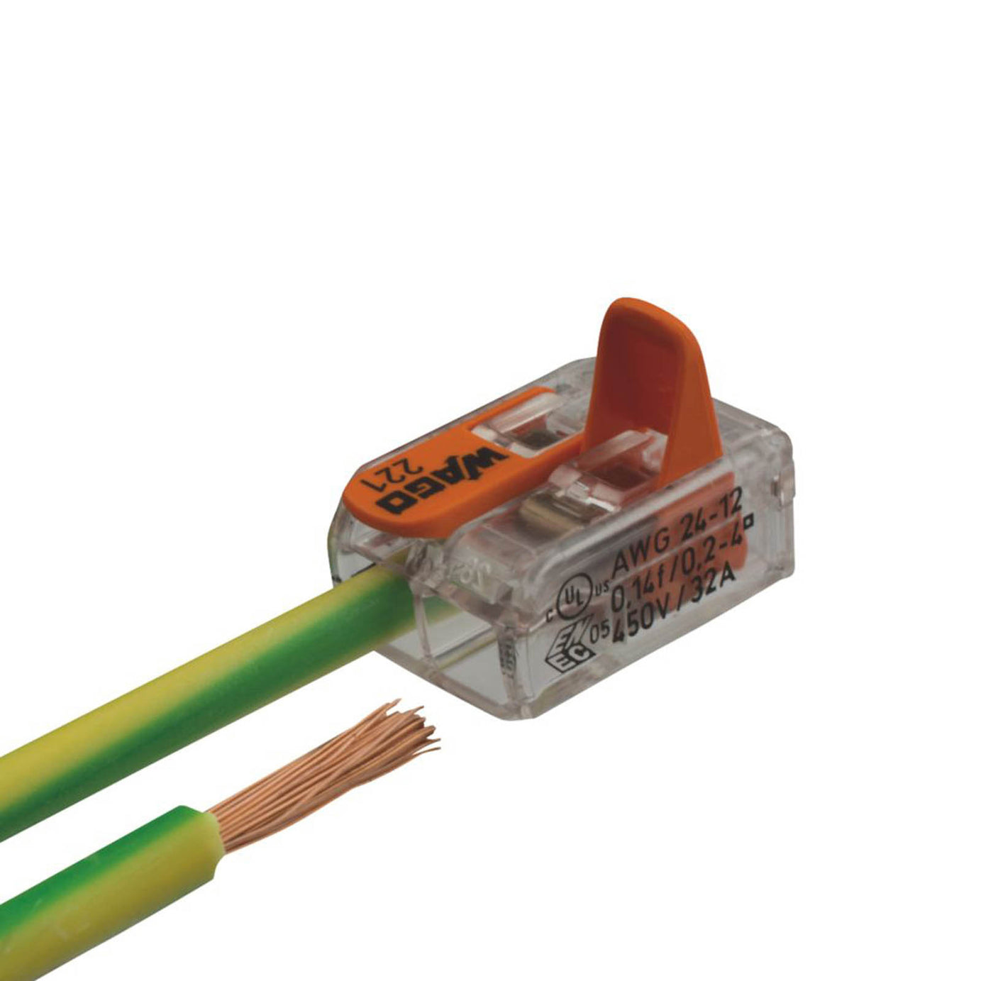 Wago 221 Series 32A 2-Way Lever Connectors 100 Pack - Image 4