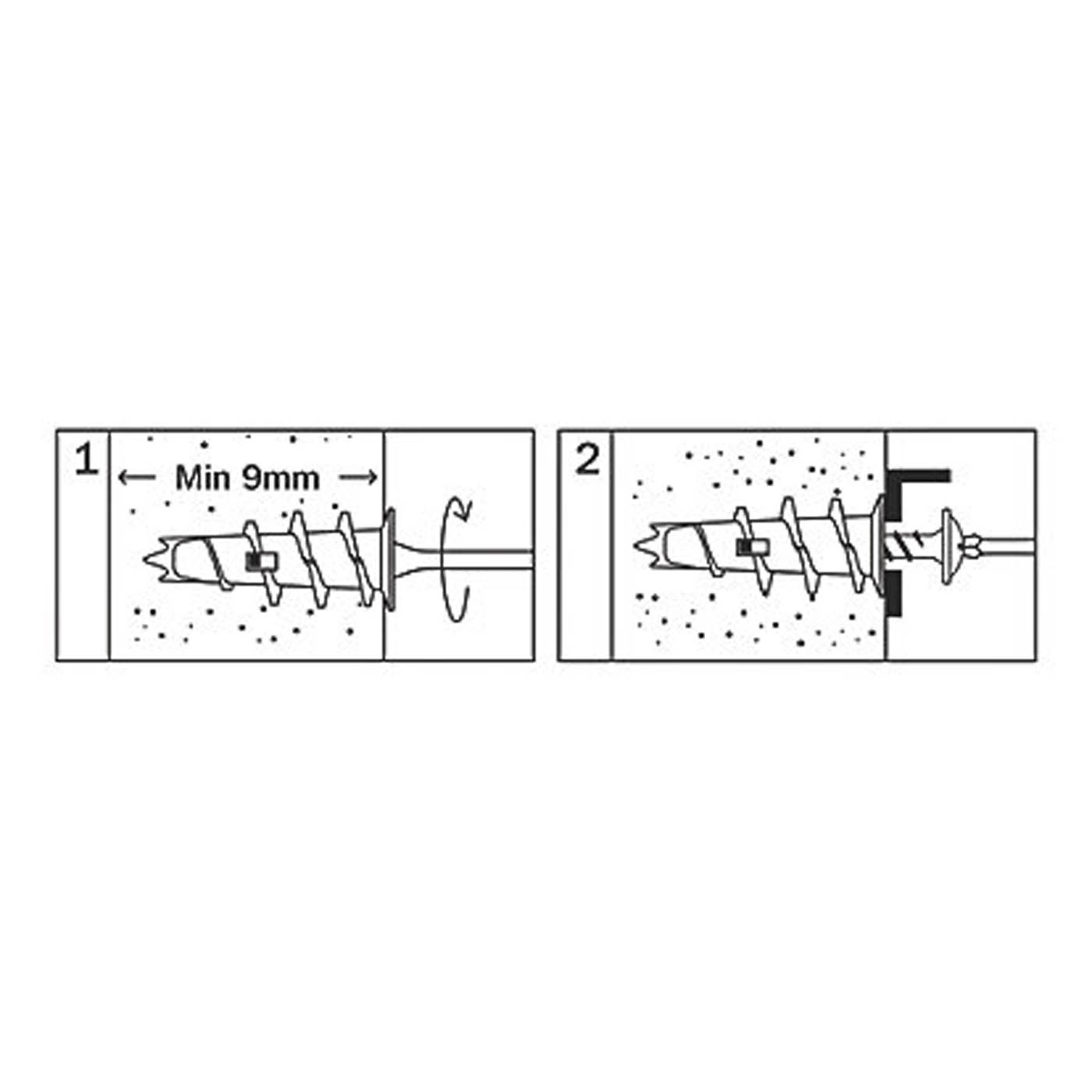Easyfix  Self-Drill Plasterboard Fixings Metal 32mm 500 Pack - Image 4