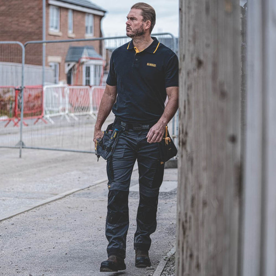 DeWalt Work Trousers Mens Slim Fit Grey Breathable Multi Pockets 34"W 29"L - Image 5