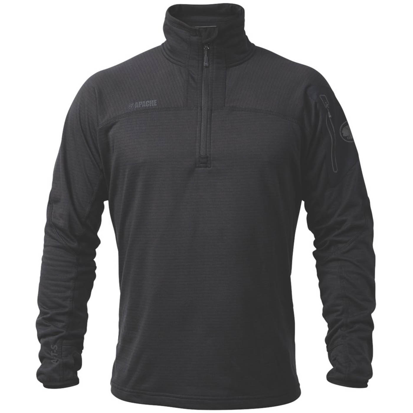 Apache Work Fleece Mens Black Breathable Half Zip Pullover Medium 37-39in Chest - Image 1