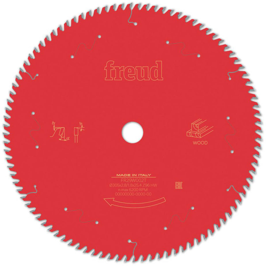 Freud Circular Saw Blade F03FS10138 Hardwood Softwood Plywood 305x25.4mm - Image 1