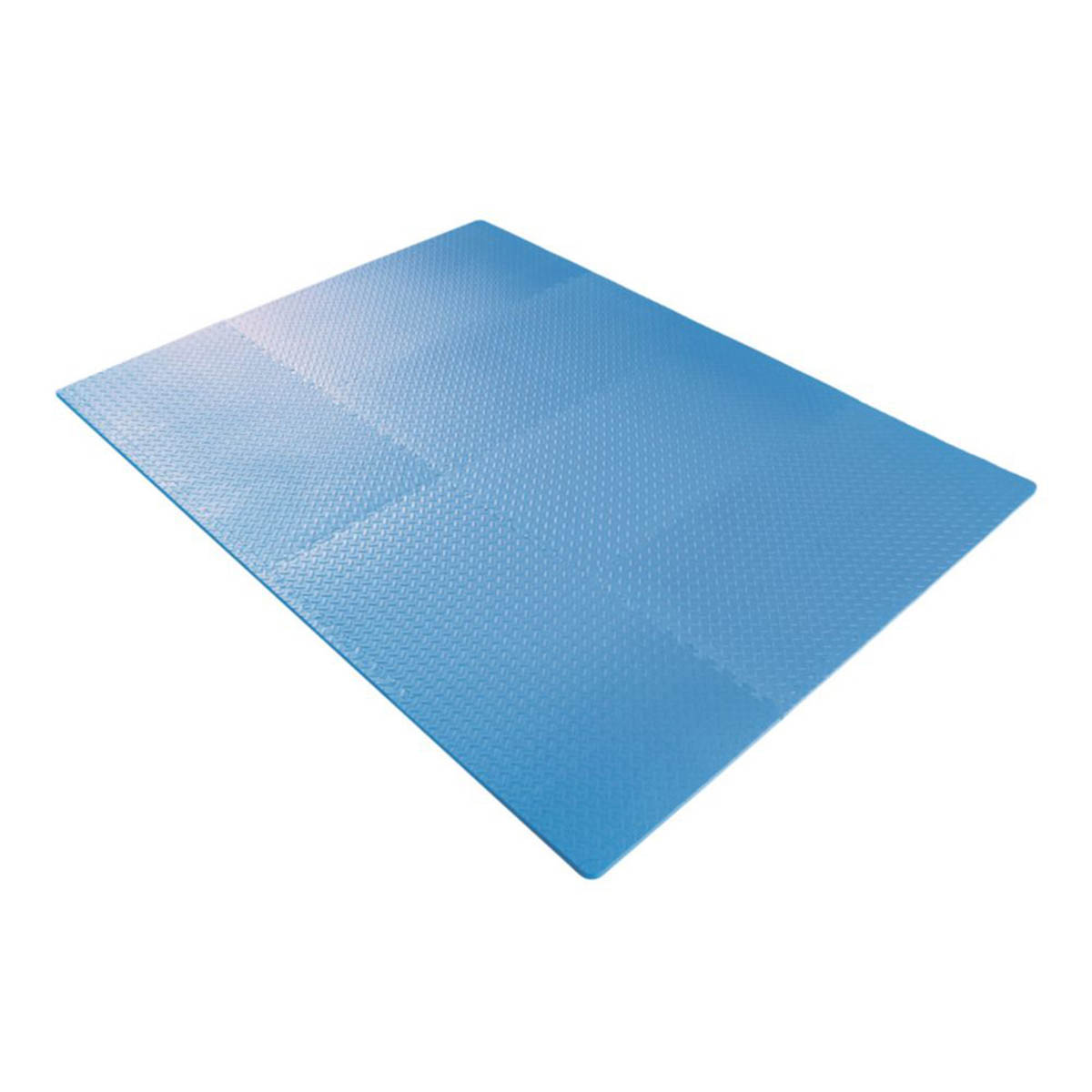 Essentials Interlocking Floor Tiles Blue Anti Slip Impact Resistant 10mm 12 Pack - Image 3