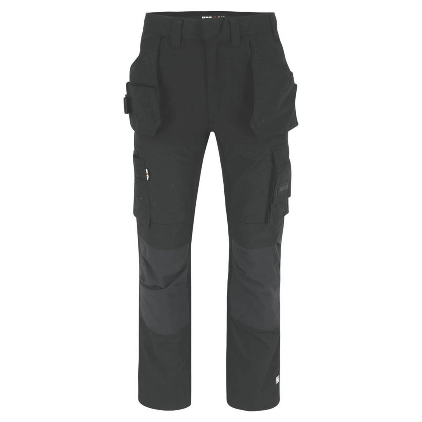 Herock Work Trousers Mens Regular Fit Black Stretch Multi Pockets Cargo 38W 32L - Image 1