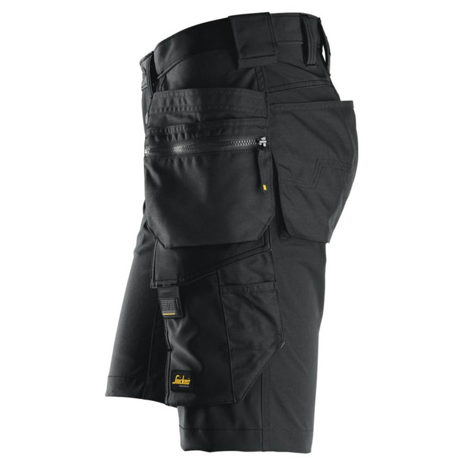 Snickers Work Shorts Mens Black Stretch Breathable Multi Pockets Cargo 36"W - Image 5
