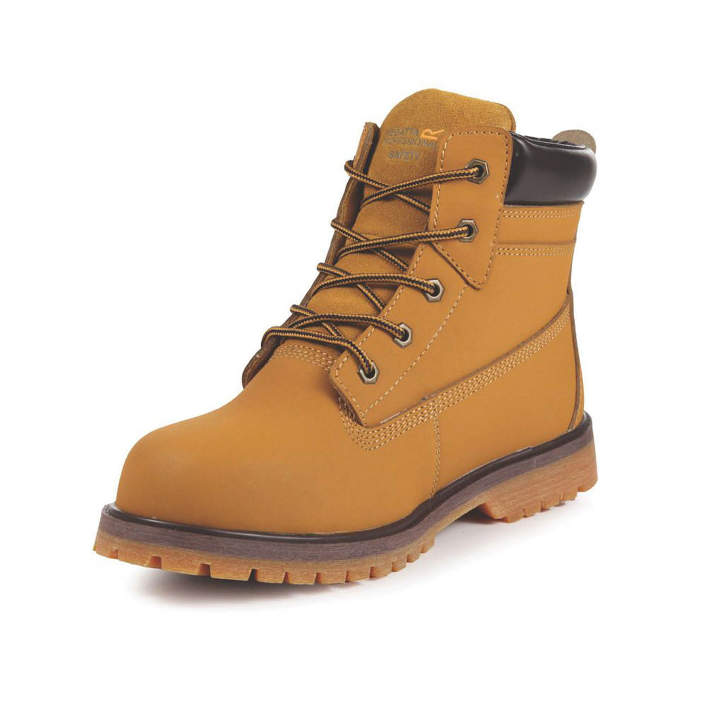 Regatta Safety Boots Mens Standard Fit Brown Leather Waterproof Steel Toe Size 7 - Image 3