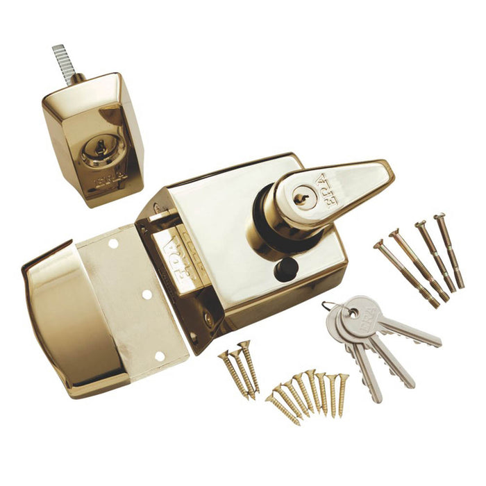 ERA 1930-31 Double Locking Night Latch Brass 60mm Backset - Image 2