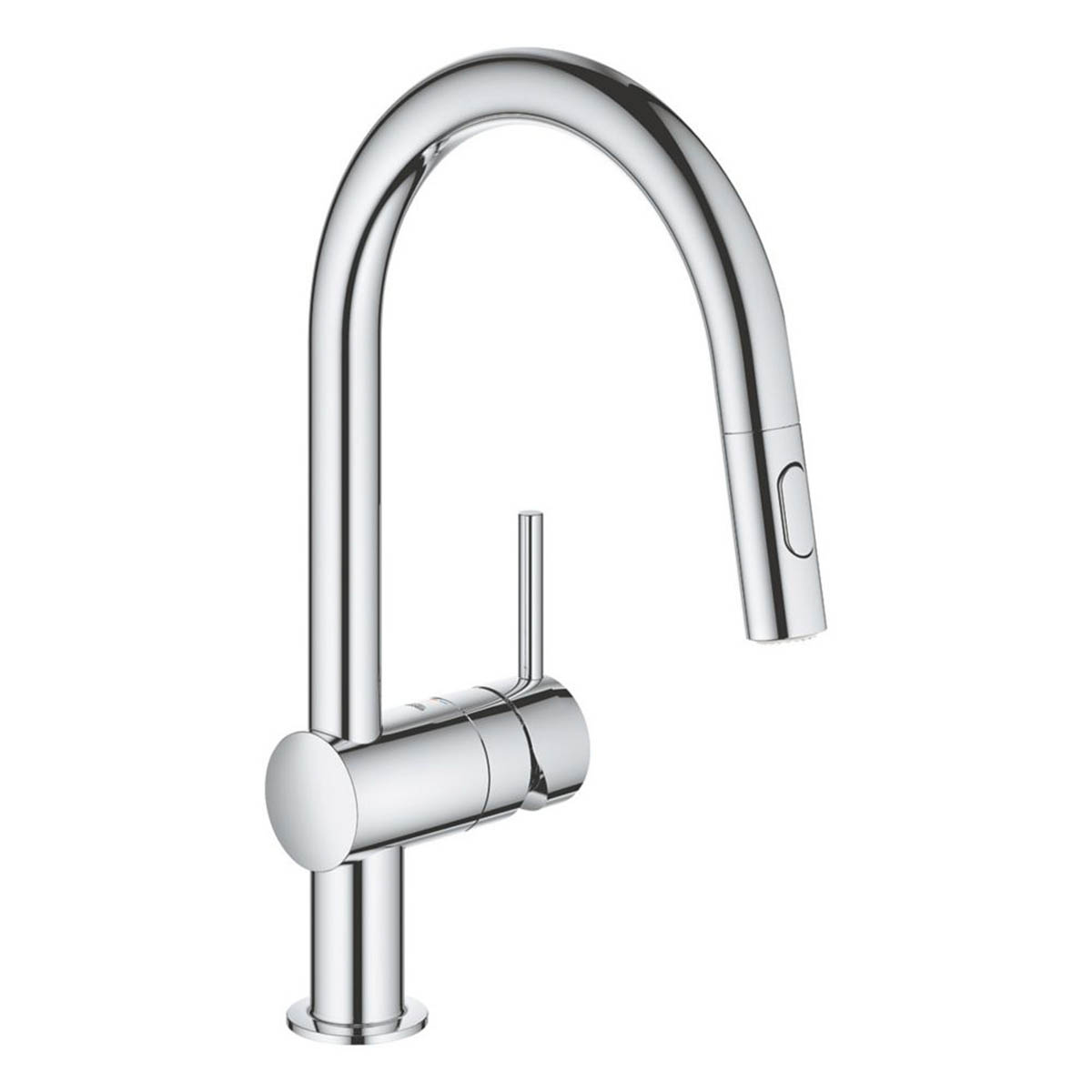 Grohe Kitchen Tap Mono Mixer Chrome Pull Out Single Lever Contemporary Faucet - Image 1