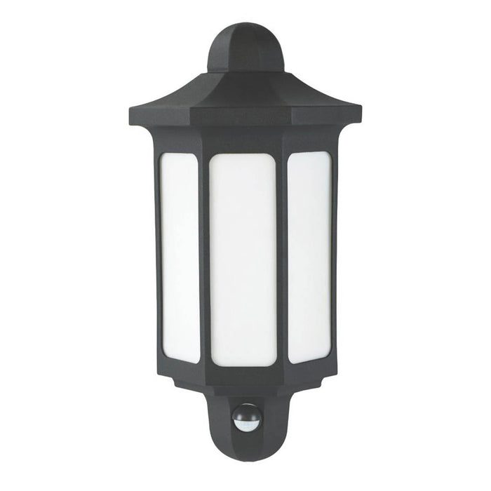 LAP Dunham Outdoor LED Half Wall Light Black 8.5W 580lm - Image 1