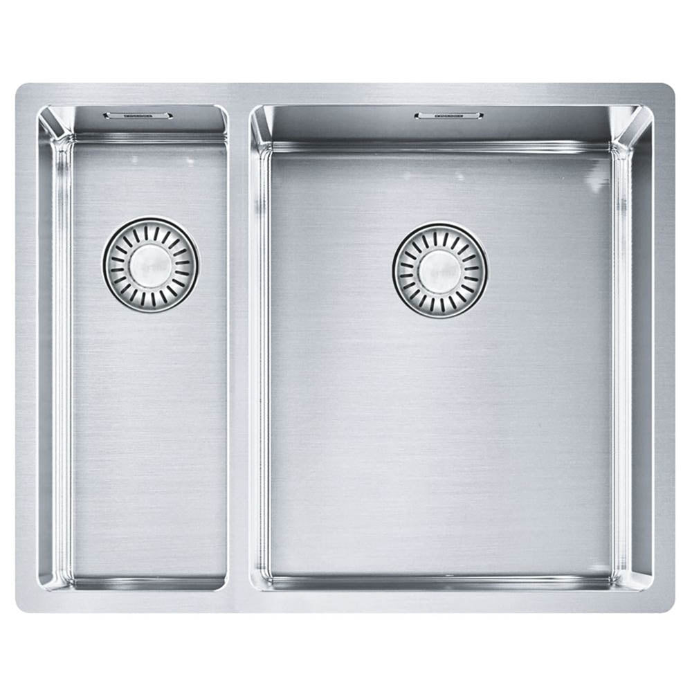 Franke Bari Kitchen Sink 1.5 Bowl Stainless Steel Rectangular Waste Kit - Image 1