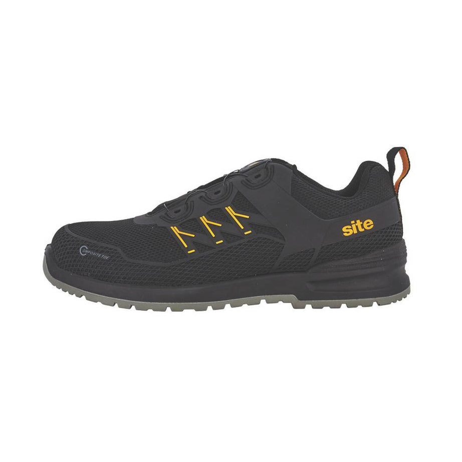 Site Safety Trainers Mens Standard Fit Black Work Boots Composite Toe Size 9 - Image 2