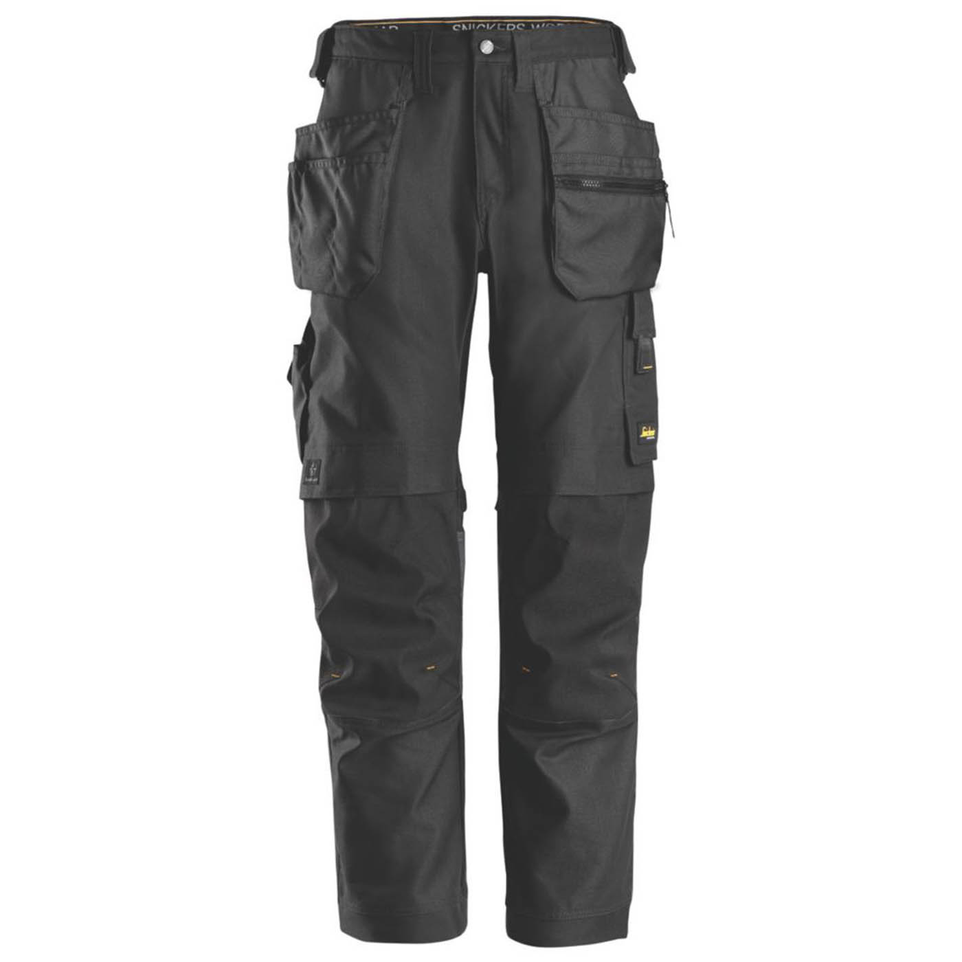 Snickers Work Trousers Mens Regular Fit Black Multi Pockets Breathable 31W 30L - Image 1
