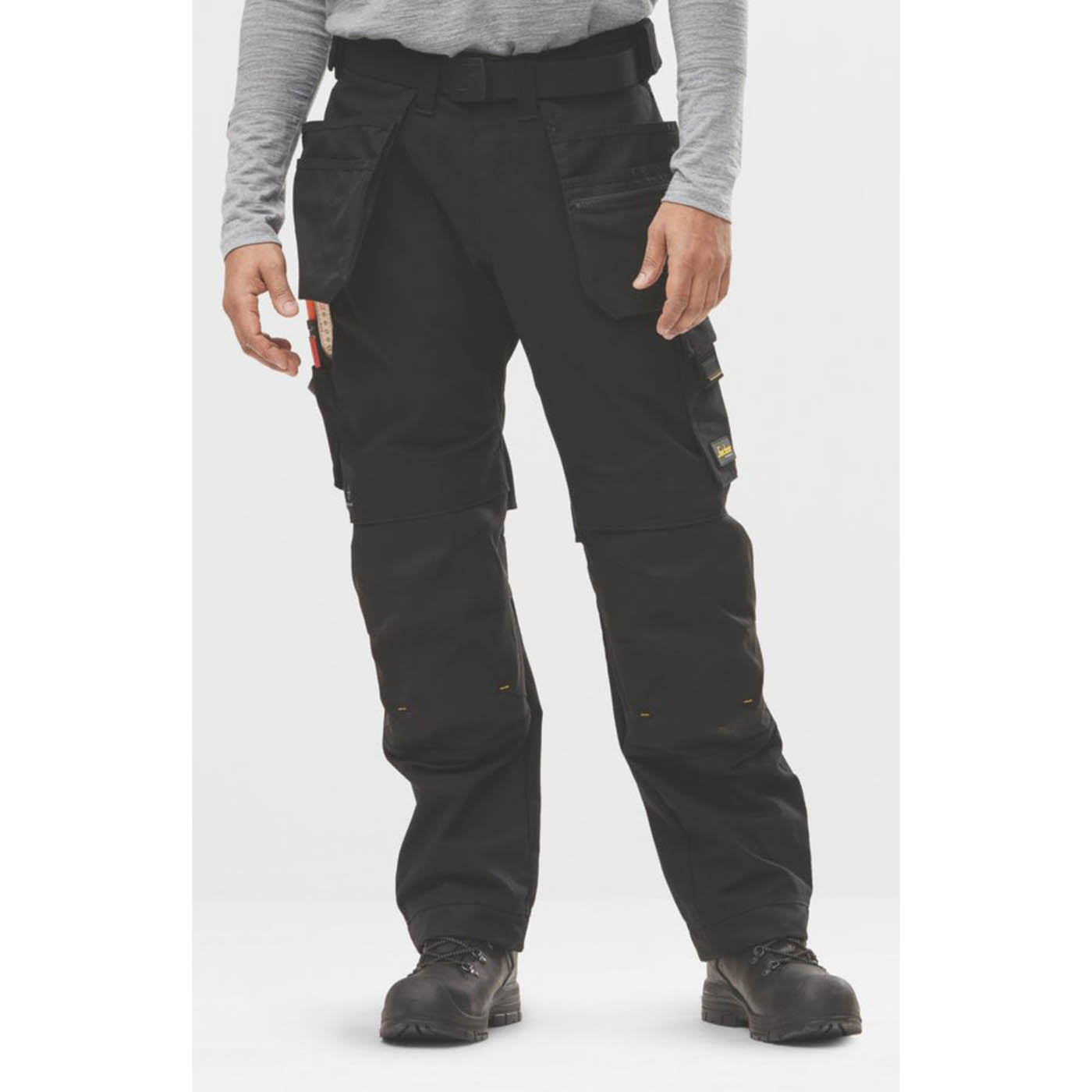 Snickers Work Trousers Mens Regular Fit Black Multi Pockets Breathable 31W 30L - Image 3