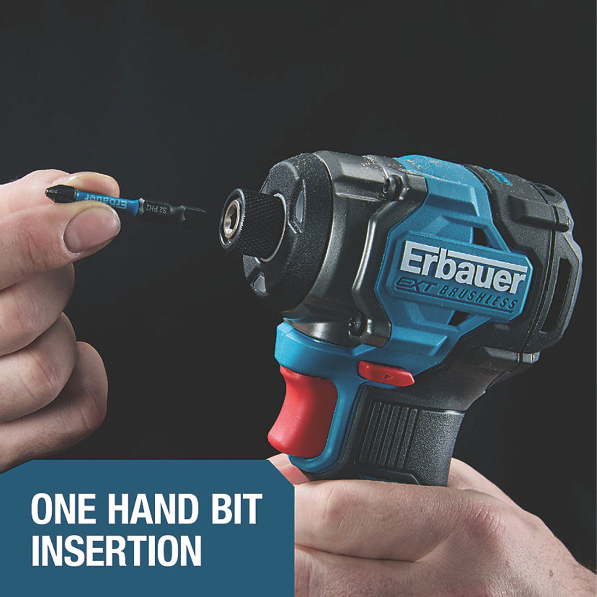 Erbauer Impact Driver Cordless 18V Li-Ion ERI1094IPD Brushless Compact Body Only - Image 8