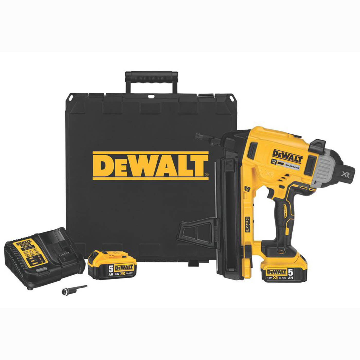DEWALT Cordless Nail Gun Concrete/Steel DCN890P2-GB 57mm 18V 2 x5.0Ah Li-Ion XR - Image 1