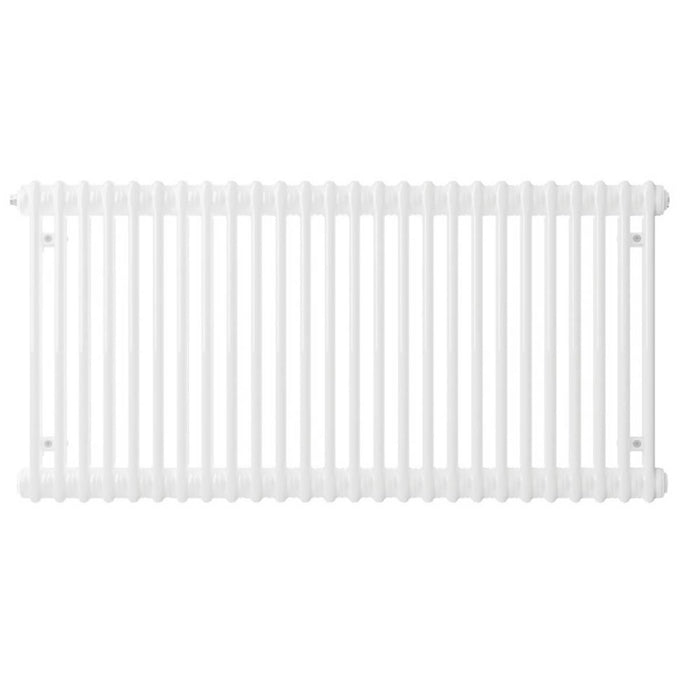 DeLonghi 600mm x 1222mm 5394BTU Traffic White Horizontal 3 Column Radiator - Image 2