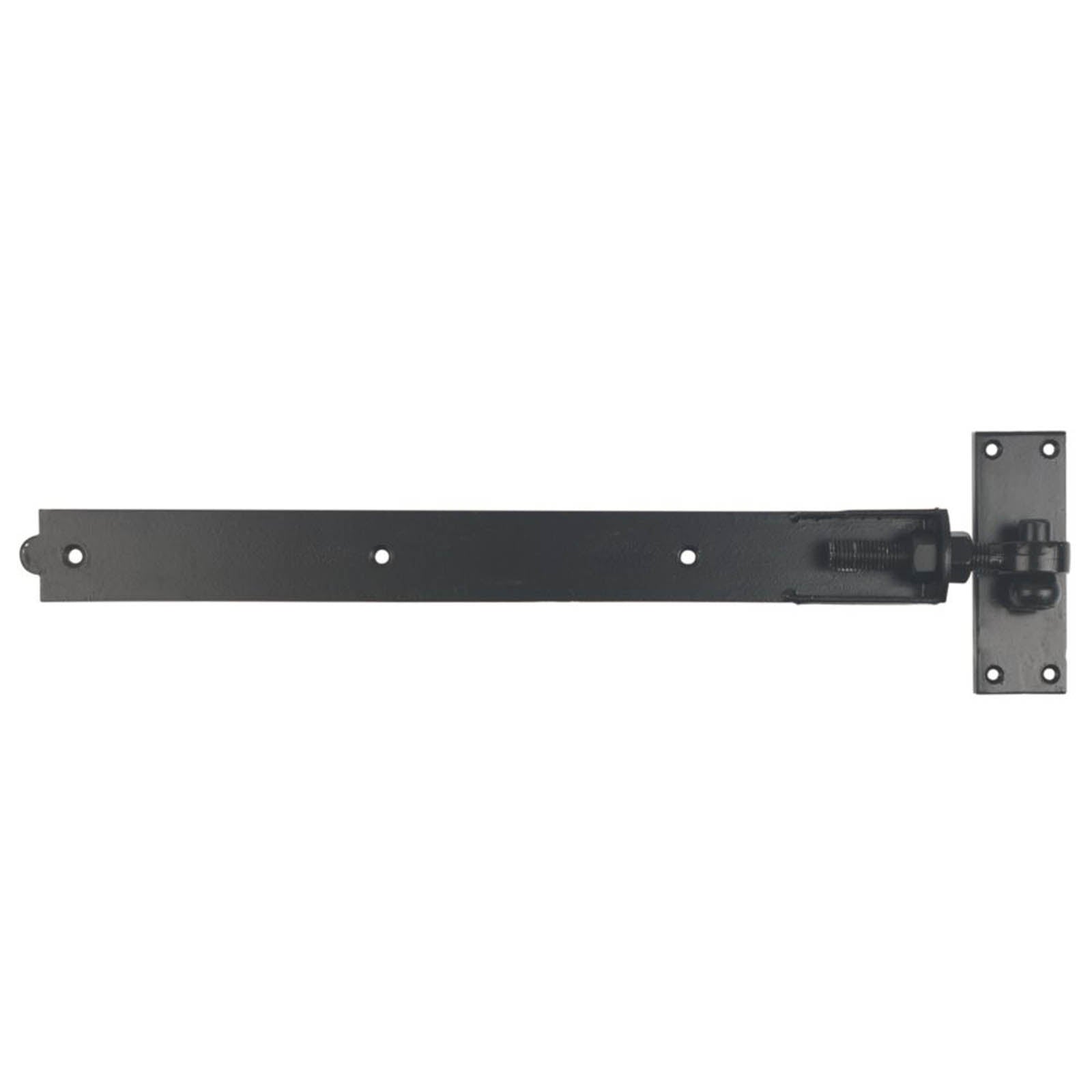 GateMate Black Straight Premium Adjustable Band & Hooks on Plate 165mm x 24" x 600mm 2 Pack - Image 1