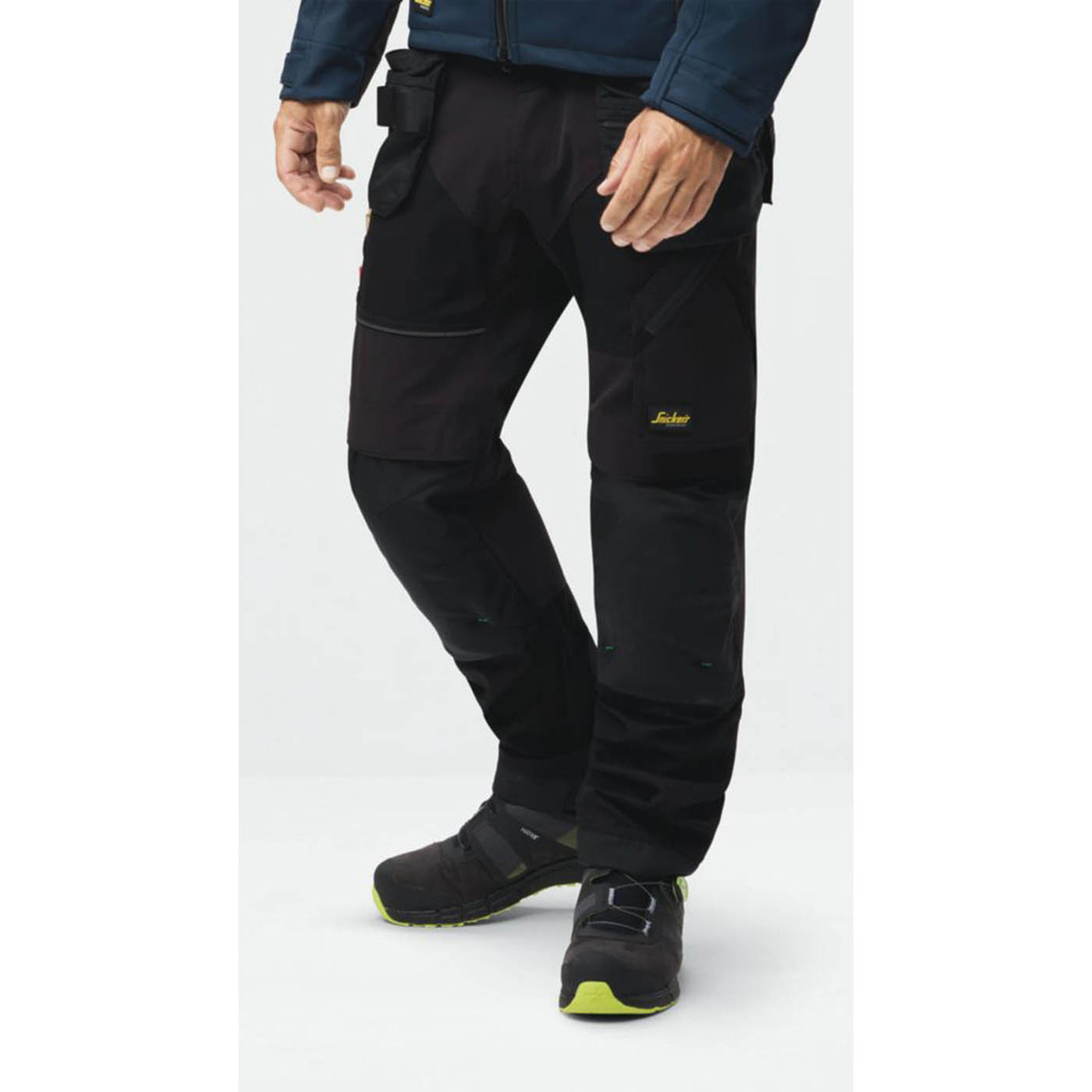 Snickers 6902 Stretch Work Trousers Black 36" W 32" L - Image 3