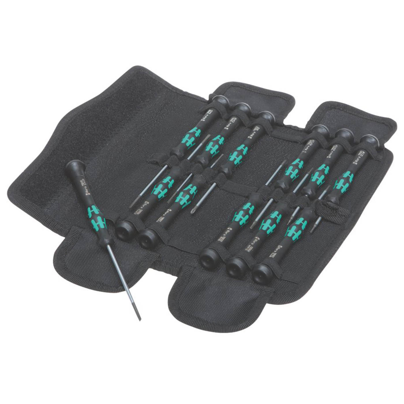 Wera Screwdriver Set Kraftform Micro Mixed Precision 12 Pieces - Image 1