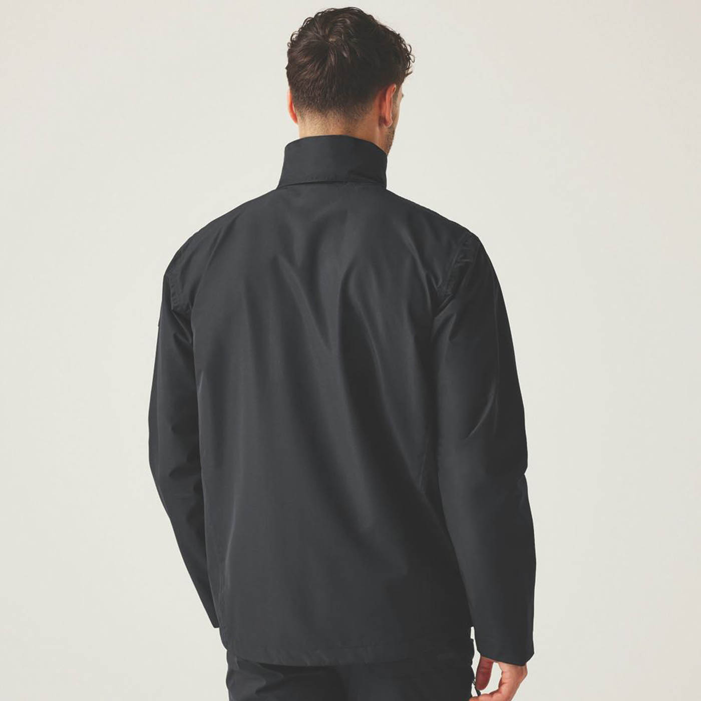 Regatta Work Jacket Mens Black Waterproof Hooded Coat Large Size 42in Chest - Image 4