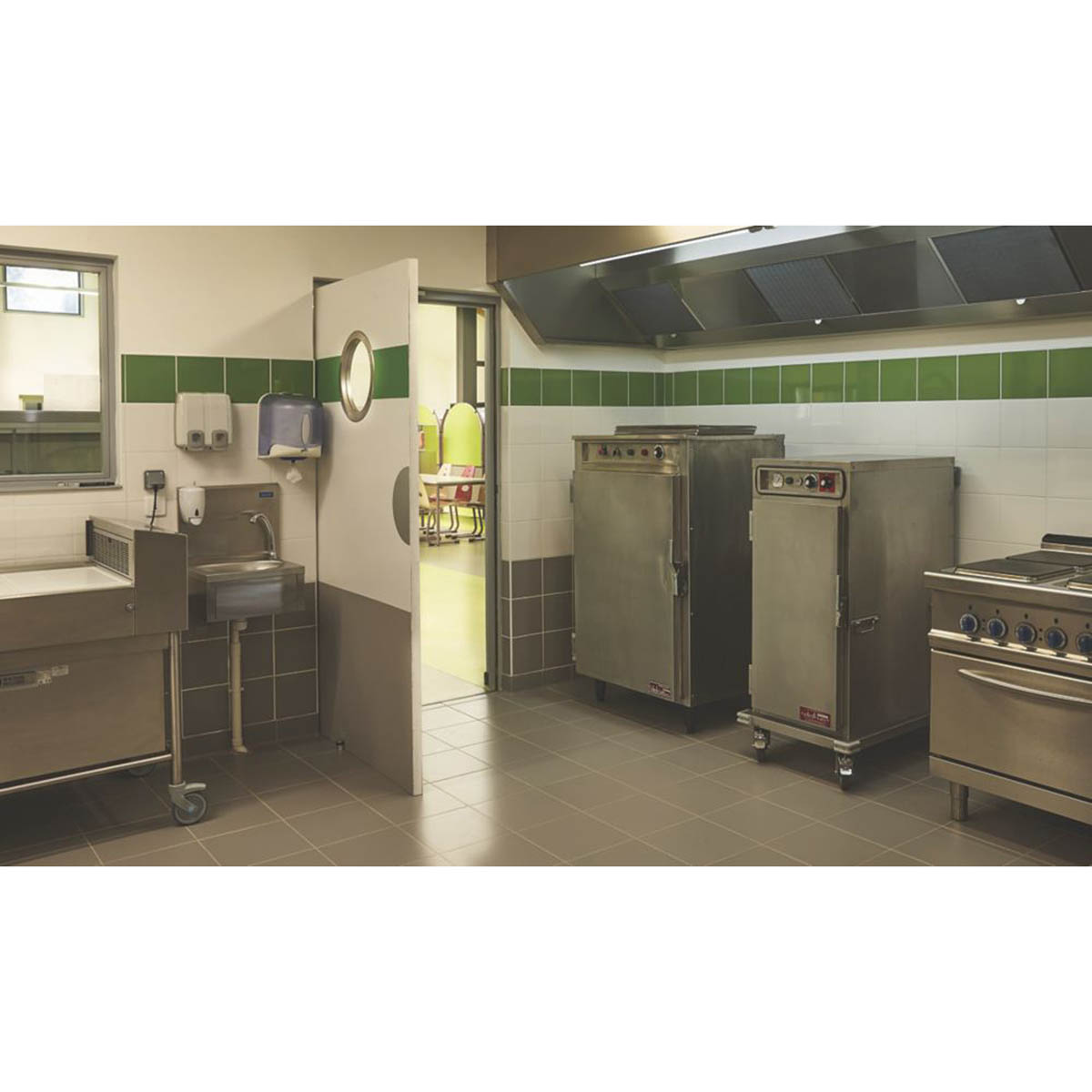 Mottez Porthole Vision Panel For Door Round 390mm Brushed Polished Steel - Image 4