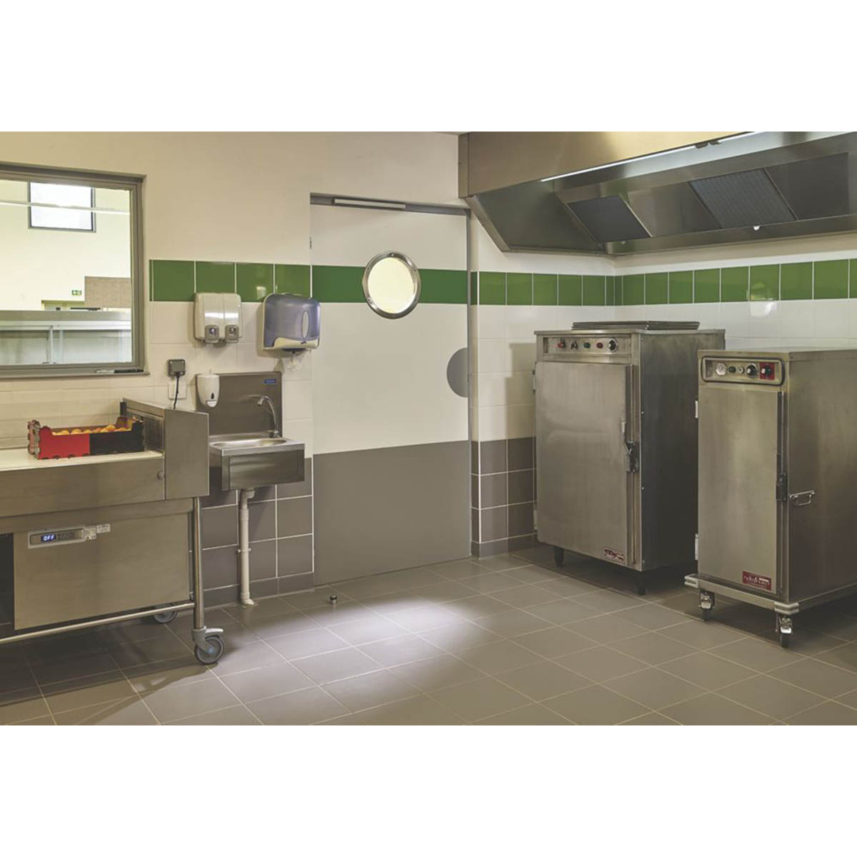 Mottez Porthole Vision Panel For Door Round 390mm Brushed Polished Steel - Image 5